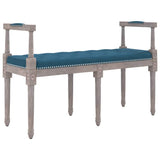 Vidaxl bankje 110x40x70 cm fluweel blauw