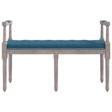 Vidaxl bankje 110x40x70 cm fluweel blauw