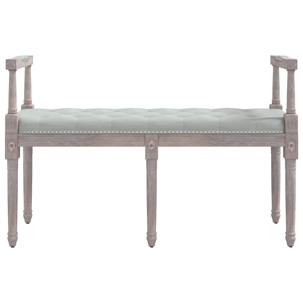 Vidaxl bankje 110x40x70 cm fluweel lichtgrijs