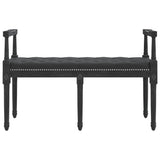 Vidaxl bankje 110x40x70 cm fluweel zwart