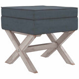 Vidaxl opbergkruk 45x45x49 cm fluweel donkergrijs