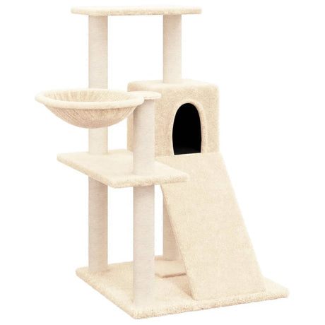 VidaXL Kattenmeubel met sisal krabpalen 82 cm crèmekleurig