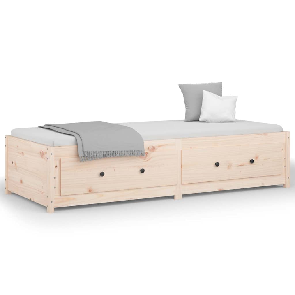 Vidaxl slaapbank 75x190 cm massief grenenhout