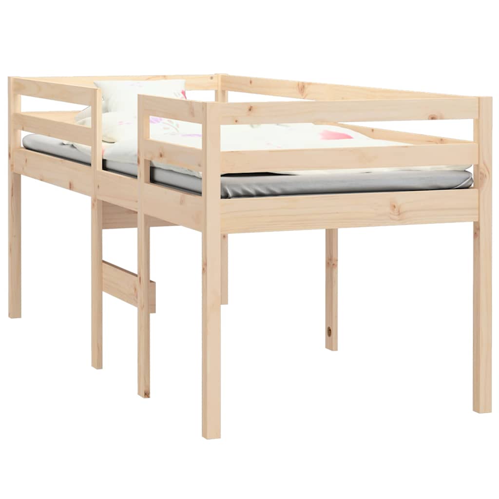 Vidaxl hoogslaper massief grenenhout 90x190 cm