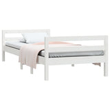 Vidaxl bedframe zonder matras massief grenenhout wit 80x200 cm