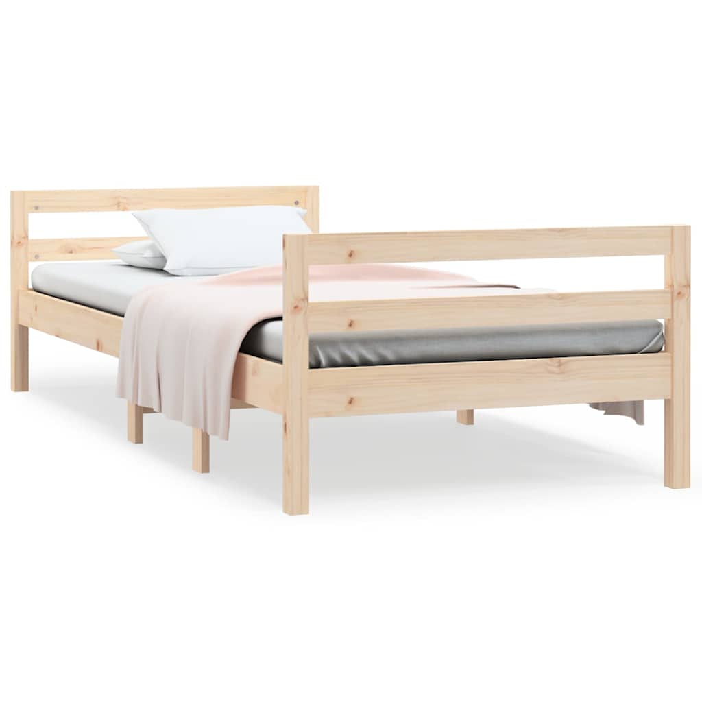 Vidaxl bedframe zonder matras massief grenenhout 90x190 cm