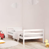 Vidaxl bedframe zonder matras massief grenenhout wit 75x190 cm