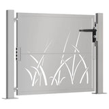 Vidaxl poort grasontwerp 100x100 cm cortenstaal
