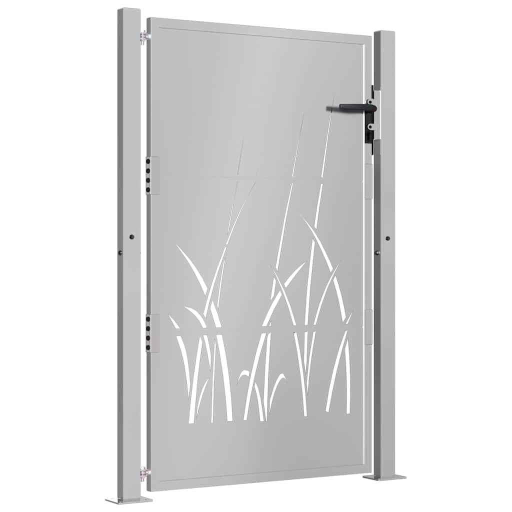 Vidaxl poort grasontwerp 100x125 cm cortenstaal