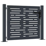 Vidaxl poort 100x100 cm met vierkant staal antracietkleurig