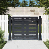 Vidaxl poort 100x100 cm met vierkant staal antracietkleurig