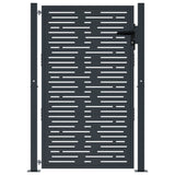 Vidaxl poort 100x125 cm met vierkant staal antracietkleurig