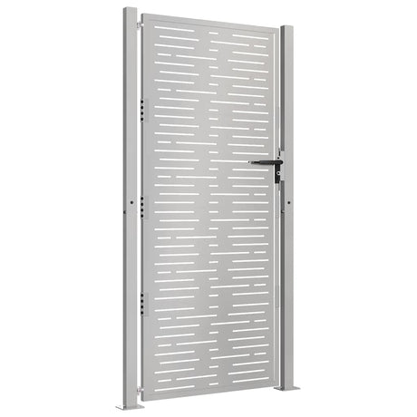 Vidaxl poort 100x200 cm vierkant cortenstaal