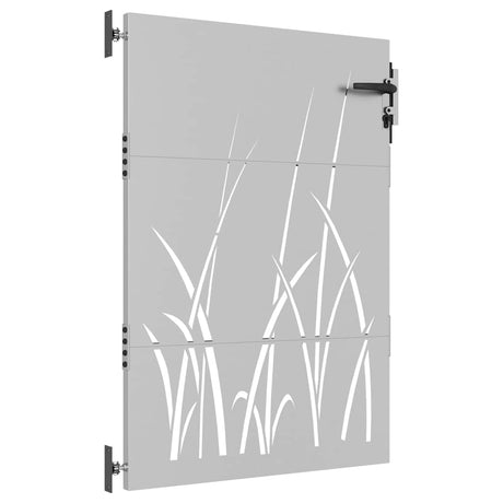 Vidaxl poort 85x150 cm grasontwerp cortenstaal