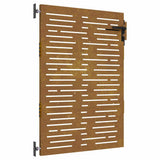 Vidaxl poort 85x125 cm vierkant cortenstaal