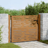 Vidaxl poort 100x75 cm vierkant cortenstaal