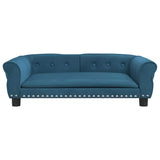 Vidaxl hondenmand 95x55x30 cm fluweel blauw