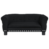 Vidaxl hondenmand 70x45x30 cm fluweel zwart