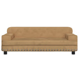 Vidaxl hondenmand 90x53x30 cm fluweel bruin