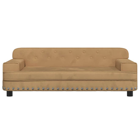 Vidaxl hondenmand 90x53x30 cm fluweel bruin