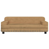 Vidaxl hondenmand 90x53x30 cm fluweel bruin