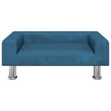 Vidaxl hondenmand 70x45x26,5 cm fluweel blauw