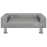 Vidaxl hondenmand 70x45x26,5 cm fluweel lichtgrijs
