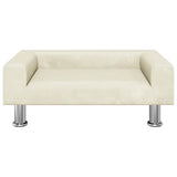 Vidaxl hondenmand 70x45x26,5 cm fluweel crèmekleurig