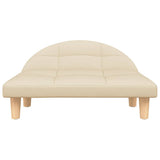 Vidaxl hondenmand 70x52x30 cm stof crèmekleurig
