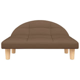 Vidaxl hondenmand 70x52x30 cm stof bruin