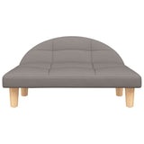 Vidaxl hondenmand 70x52x30 cm stof taupe