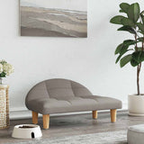Vidaxl hondenmand 70x52x30 cm stof taupe