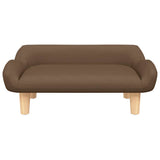 Vidaxl hondenmand 70x40x24 cm stof bruin