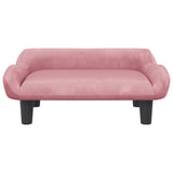 Vidaxl hondenmand 70x40x24 cm fluweel roze