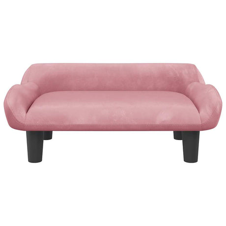 Vidaxl hondenmand 70x40x24 cm fluweel roze
