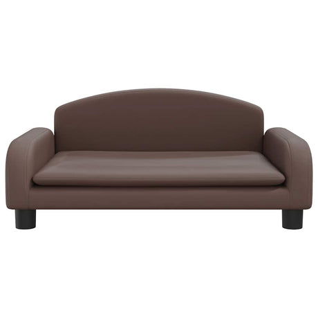 Vidaxl hondenmand 70x45x30 cm kunstleer bruin
