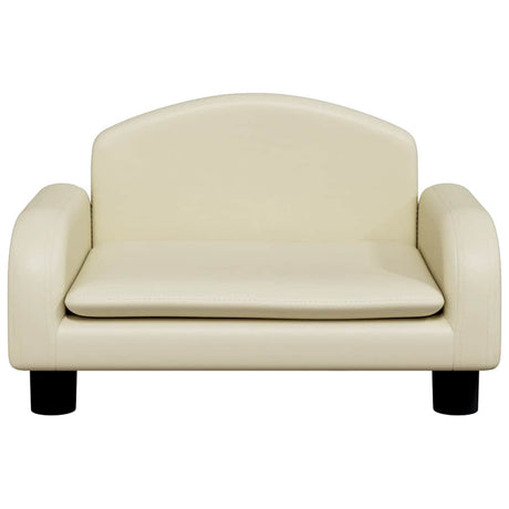 Vidaxl hondenmand 50x40x30 cm kunstleer crèmekleurig