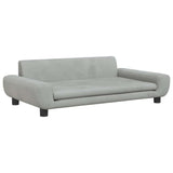 Vidaxl hondenmand 100x54x33 cm fluweel lichtgrijs