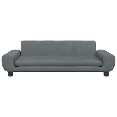 Vidaxl hondenmand 100x54x33 cm fluweel donkergrijs