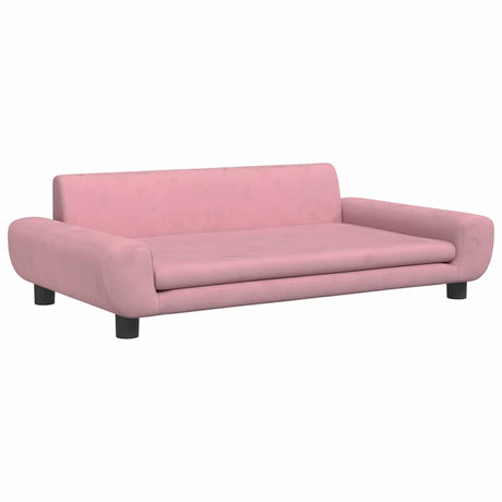 Vidaxl hondenmand 100x54x33 cm fluweel roze