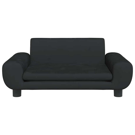Vidaxl hondenmand 70x45x33 cm fluweel zwart