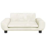 Vidaxl hondenmand 70x45x33 cm fluweel crèmekleurig