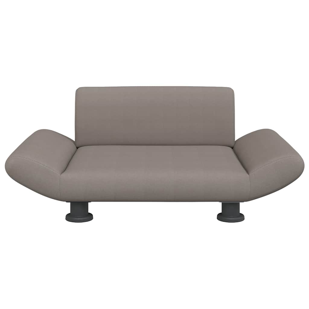 Vidaxl hondenmand 70x45x28 cm stof taupe