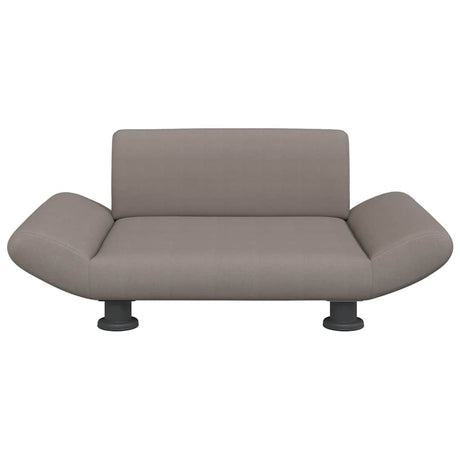 Vidaxl hondenmand 70x45x28 cm stof taupe