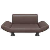 Vidaxl hondenmand 70x45x28 cm kunstleer bruin