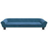 Vidaxl hondenmand 100x50x21 cm fluweel blauw