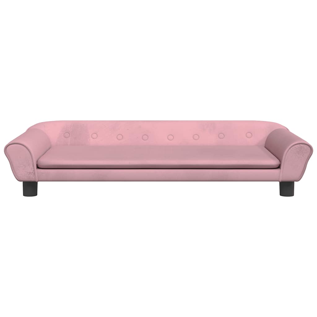 Vidaxl hondenmand 100x50x21 cm fluweel roze