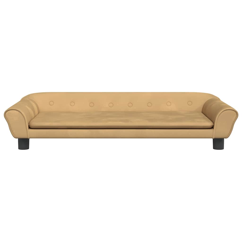 Vidaxl hondenmand 100x50x21 cm fluweel bruin