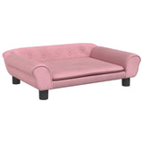 Vidaxl hondenmand 70x48x22 cm fluweel roze