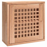 Vidaxl wandkast 42x18x42 cm massief walnotenhout